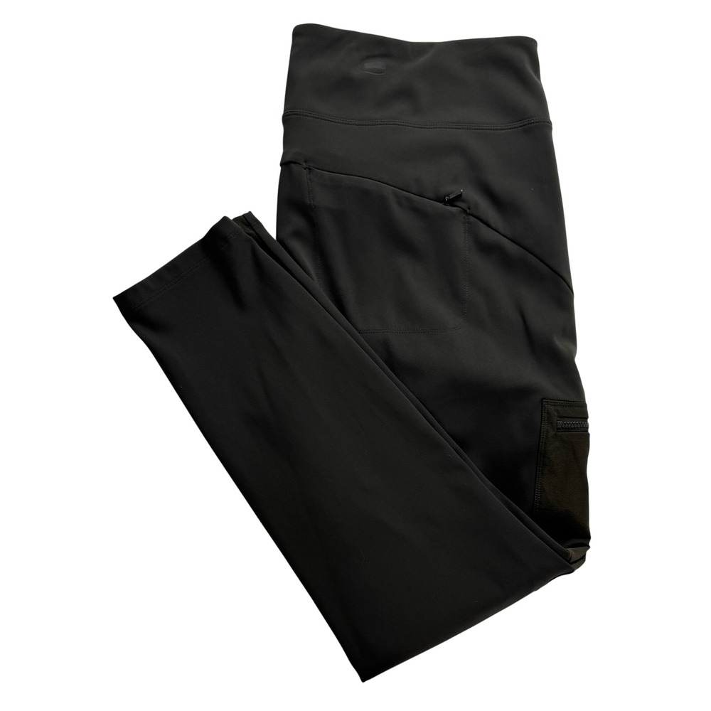 Athleta Headlands Hybrid Cargo II Tight Dark Olive Green Hiking Pants Womens 20